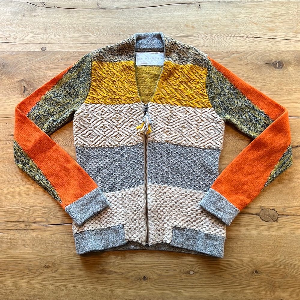 Zipper Front Cardigan Sweater